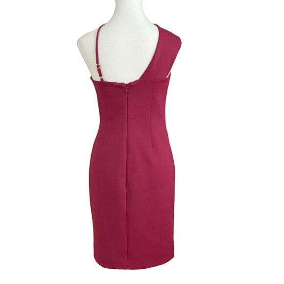 MARCIANO LADY LIKE SCUBA DRESS IN BLUSHING BERRY COLOR - STYLE O2G8016331Z - M - Picture 4 of 10